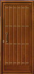 puertas de aluminio rustica madera